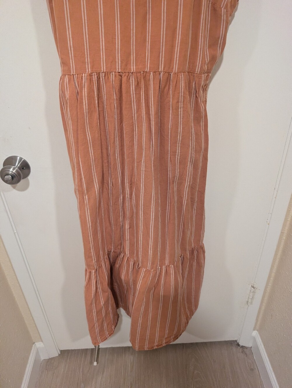 Pact Canopy Linen Blend Easy Tank Dress In Hermosa Stripe - Picture 7 of 15